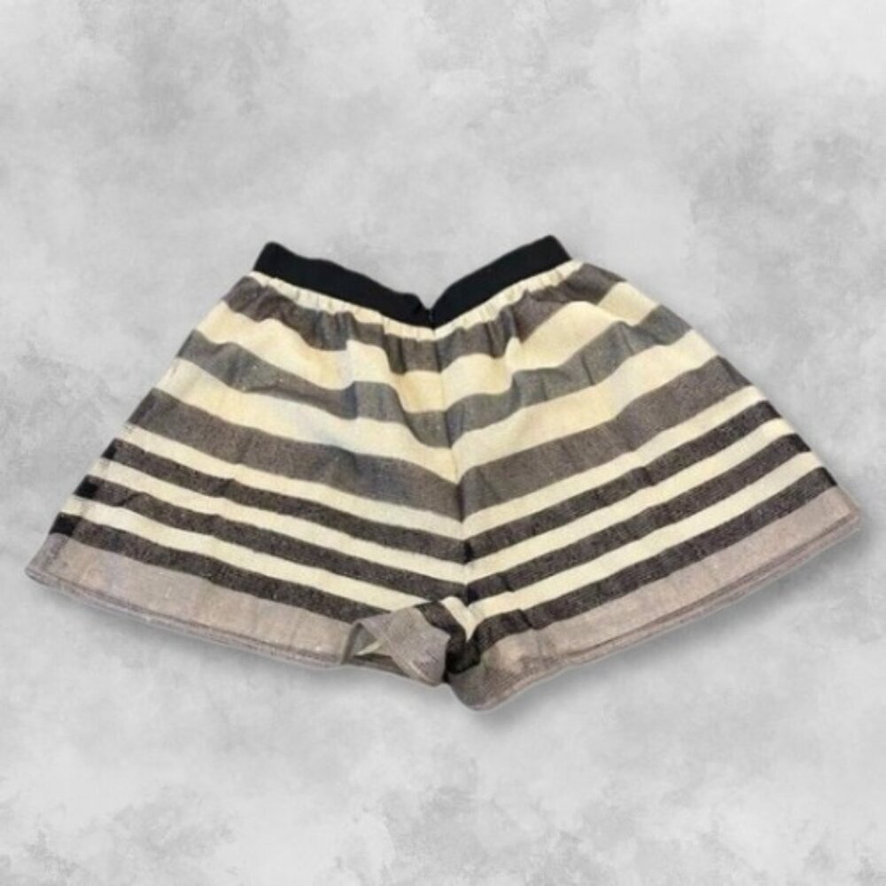 BCBGGeneration Boxer Short Elastic Waist Horizontal Stripes Style Multicolor W 4